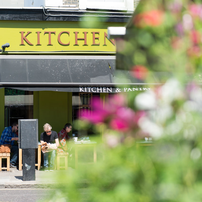 Area photography, local eating premises exterior