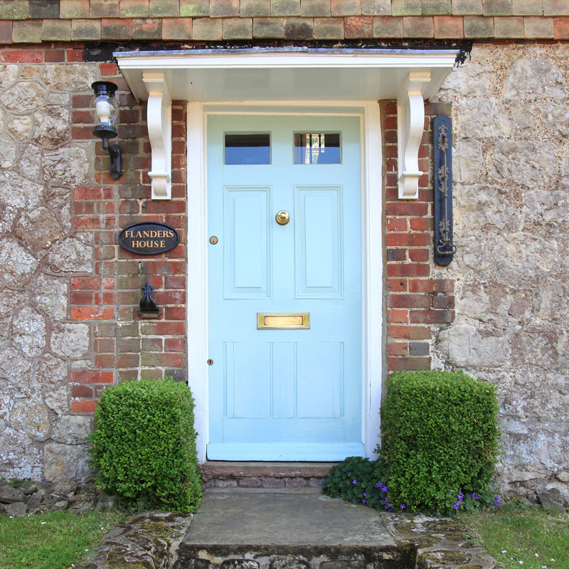 Exterior photography, front door detail