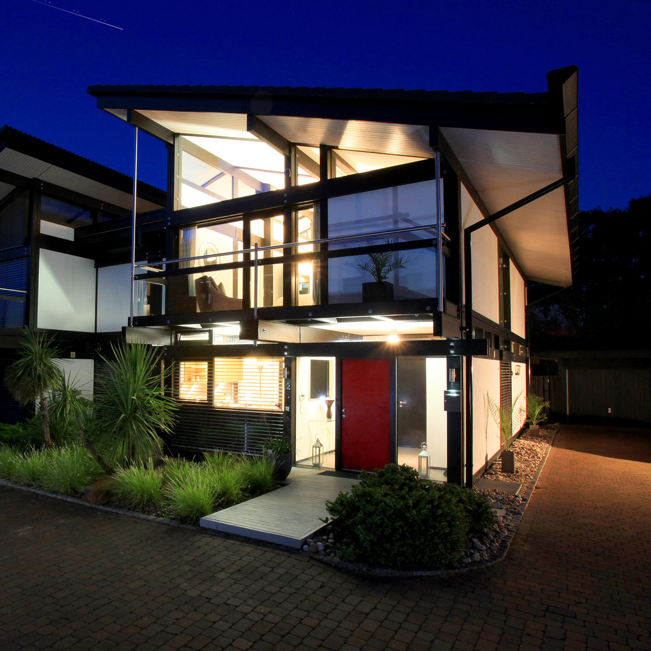 Property photography night time exterior
